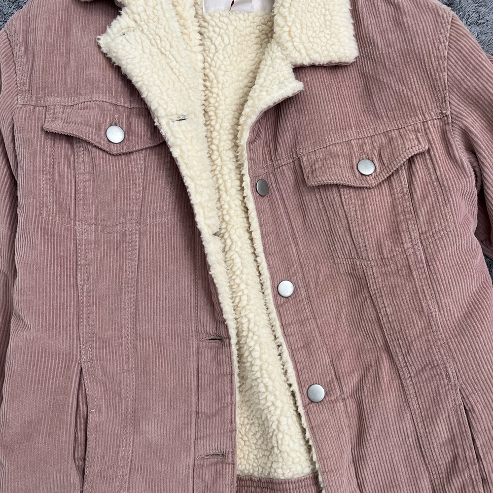 Women's Corduroy Jacket with Sherpa Lining